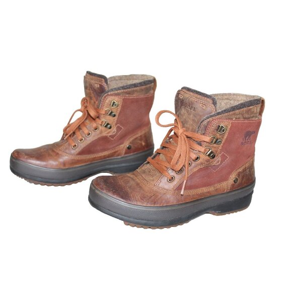 Brown Sorel NM1567 Brimley Leather and Suede Waterproof Boots Sorel Cheyanne Metro II Waterproof Sneak – SB-NY main image 4